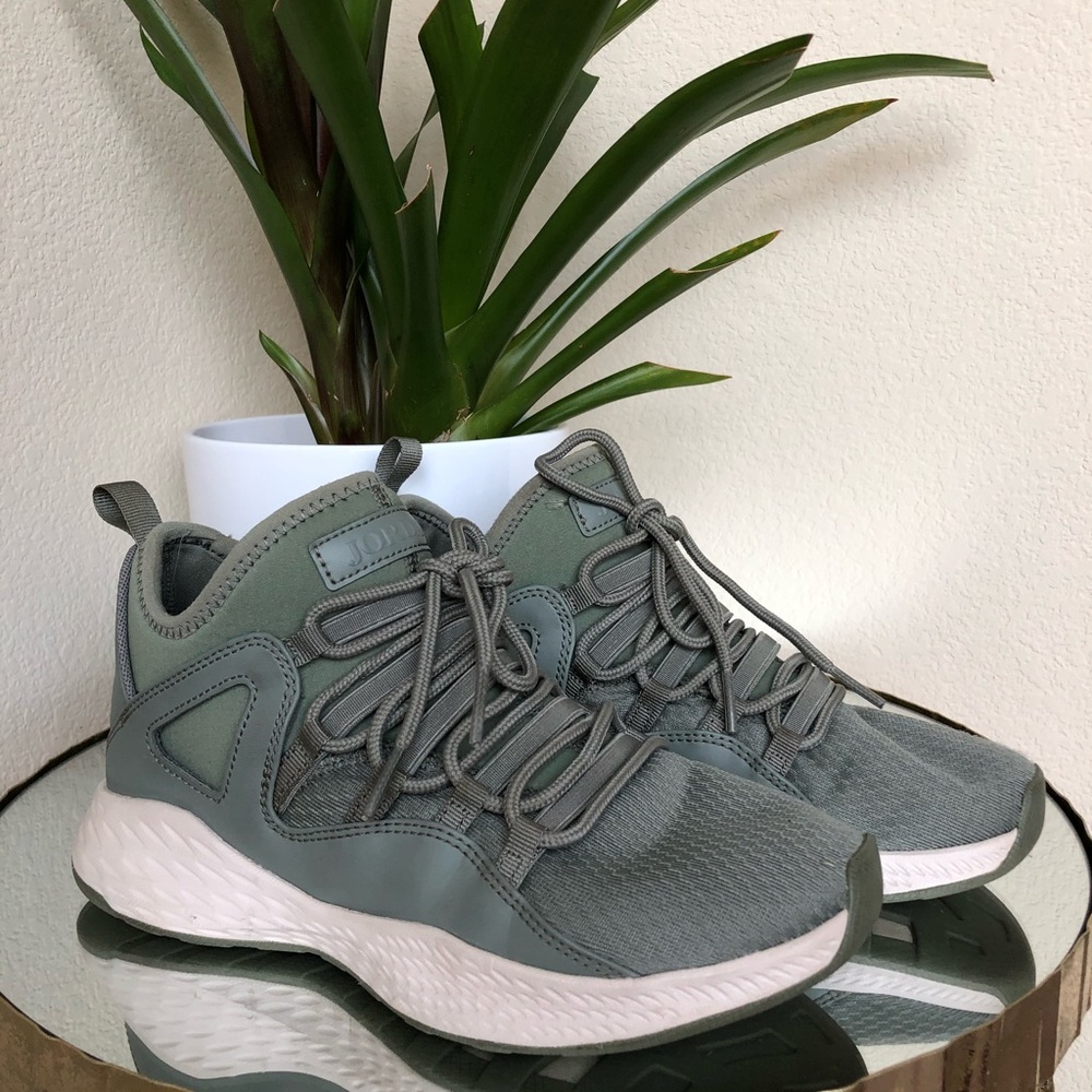 Youth green Jordans